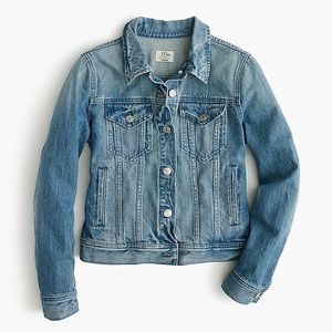 NWT J Crew Women’s Denim Jacket Holston Wash XL